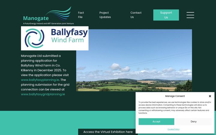 Snimka zaslona za ballyfasywindfarm.ie