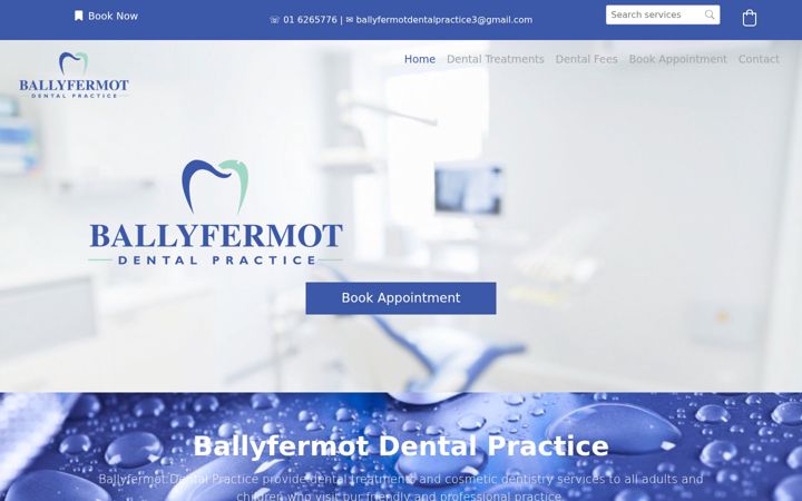 Screenshot of ballyfermotdentalpractice.ie