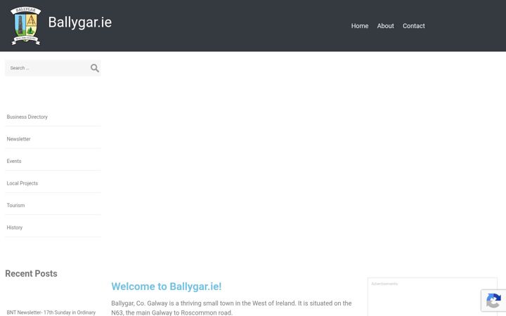 Screenshot of ballygar.ie