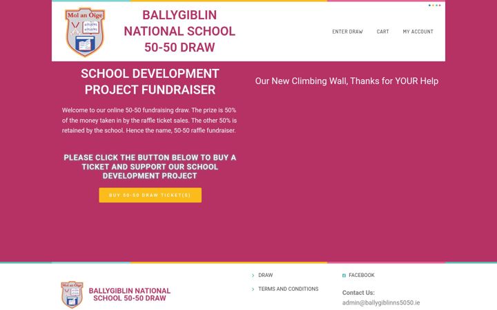 Snimka zaslona za ballygiblinns5050.ie