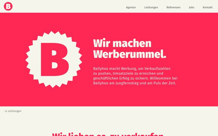 Screenshot of ballyhoo.de