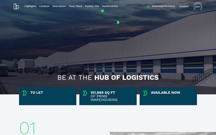 Screenshot of ballymountlogisticshub.ie