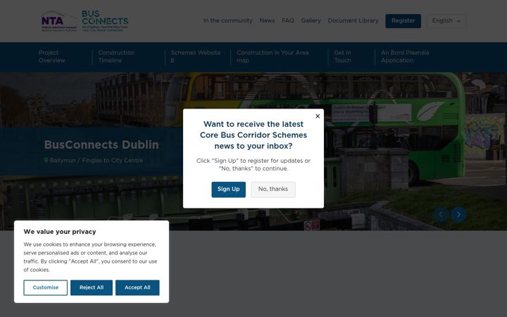 Skjermbilde av ballymunfinglasscheme.ie