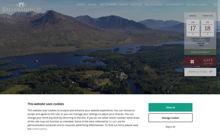 Screenshot of ballynahinch-castle.com