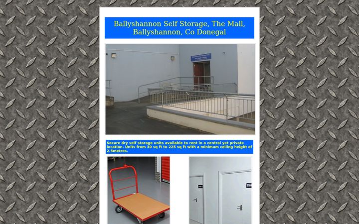Screenshot του ballyshannonstorage.com