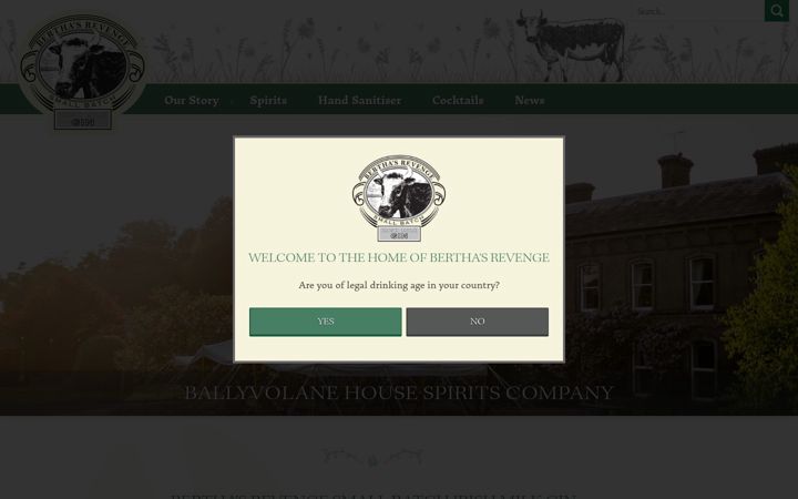 Screenshot of ballyvolanespirits.ie