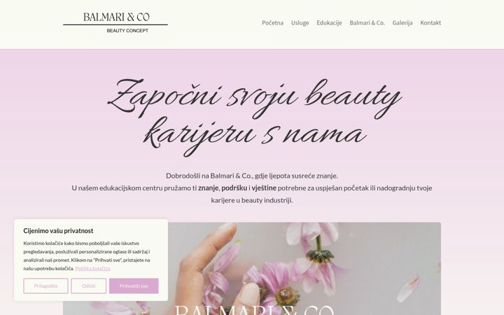 Screenshot of balmari.hr
