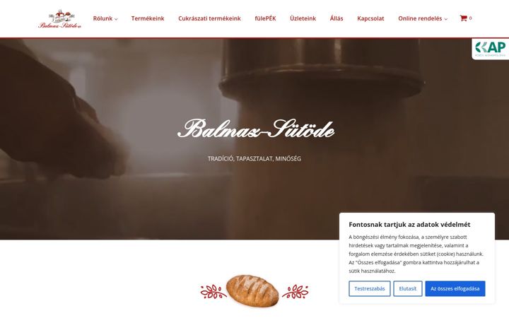 Screenshot of balmaz-sutode.hu