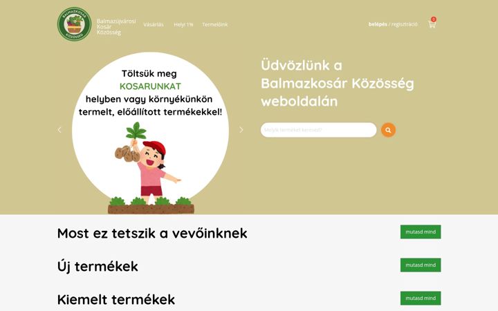 Screenshot of balmazkosar.hu