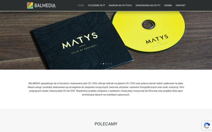 Screenshot of balmedia.com.pl