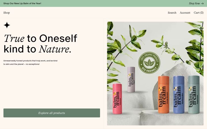 Screenshot of balmncalm.com