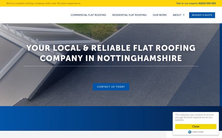 Screenshot of balmoralflatroofing.co.uk