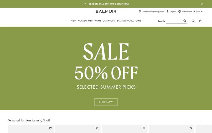 Screenshot di balmuir.com
