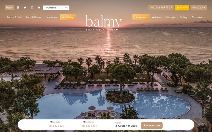 balmybeachresort.com