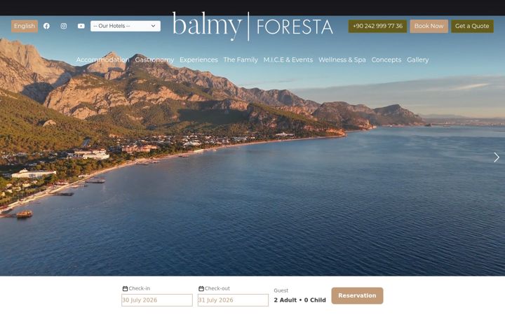 Screenshot of balmyforesta.com