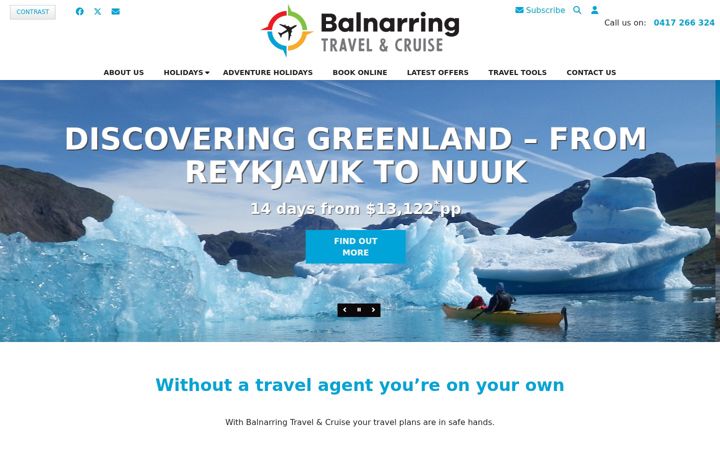 Skjámynd af balnarringtravel.com.au