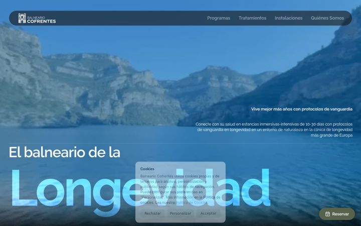 Screenshot of balneario.com