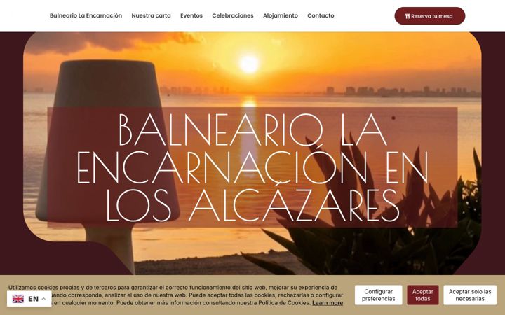 Screenshot of balneariolaencarnacion.com