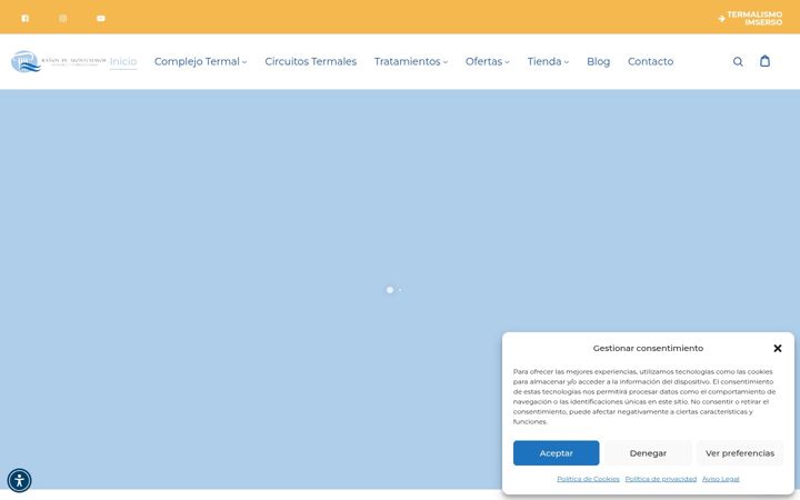 Screenshot of balneariomontemayor.com