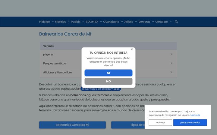 Screenshot of balnearioscercademi.com