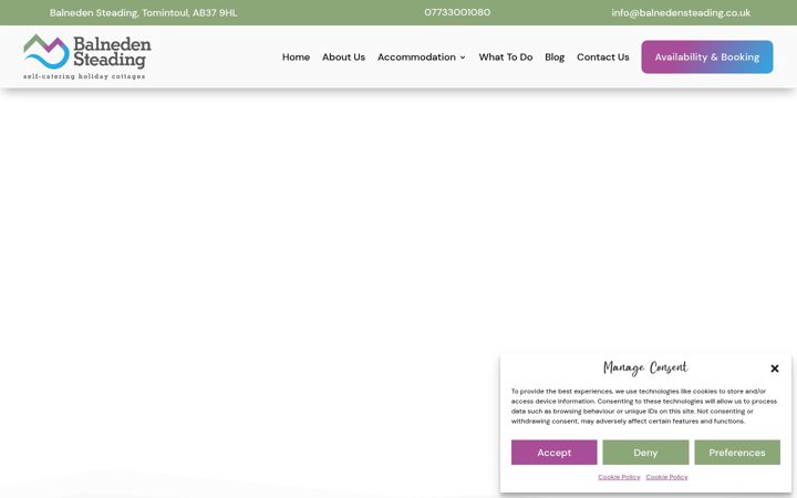 Screenshot ta' balnedensteading.co.uk