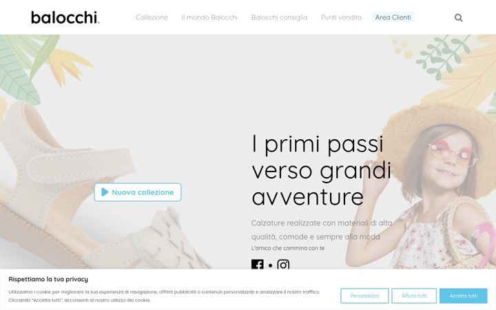 Screenshot of balocchishoes.com