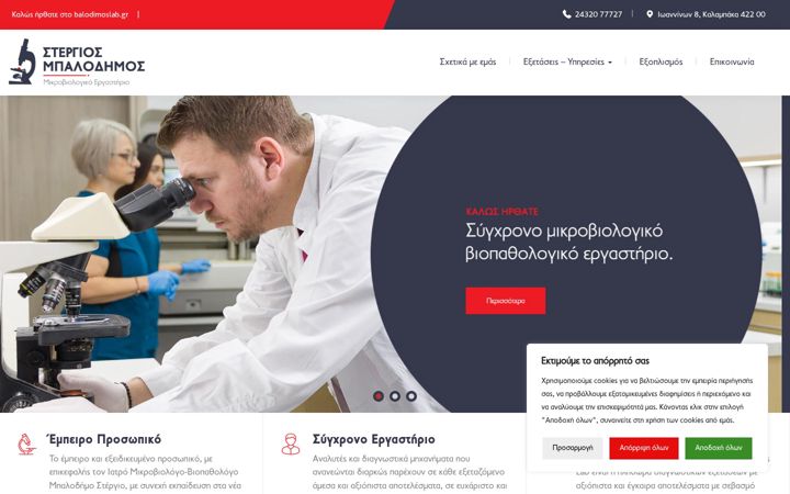 Zrzut ekranu balodimoslab.gr