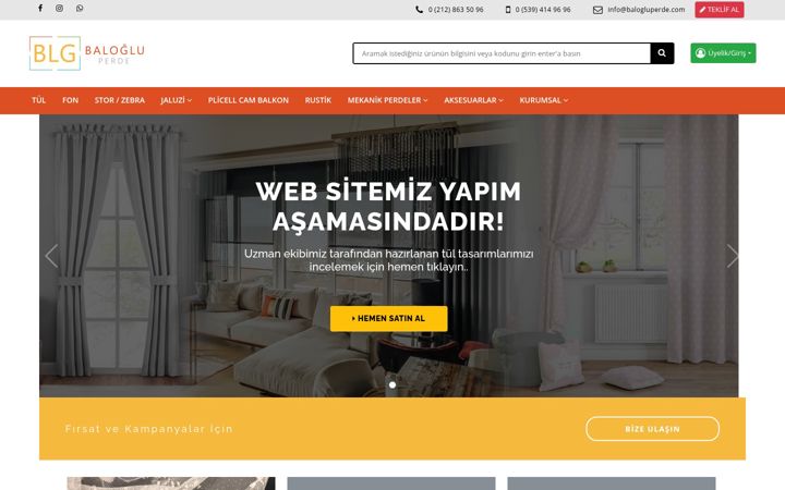 Screenshot of balogluperde.com
