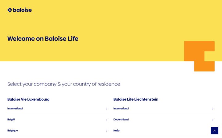 Screenshot of baloise-life.com