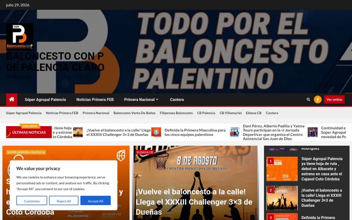 Screenshot of baloncestoconp.es