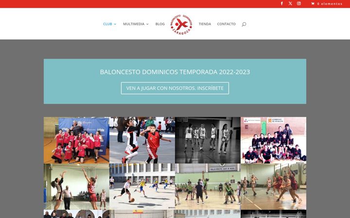 Screenshot of baloncestodominicos.es