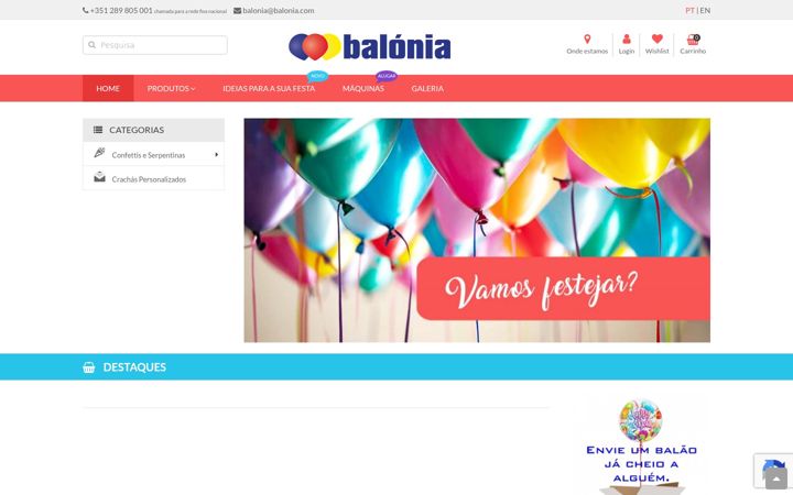 Screenshot of balonia.com