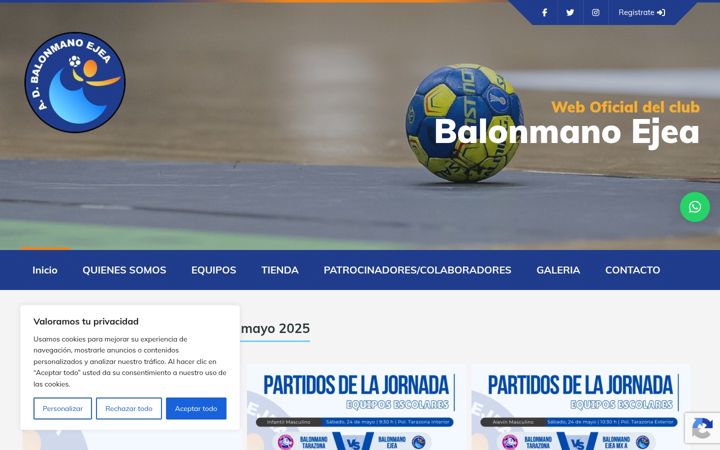 Screenshot of balonmanoejea.com