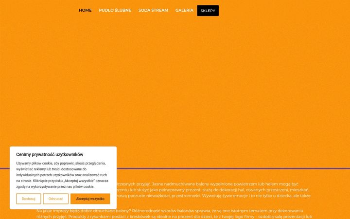 Screenshot of balonowefantazje.pl