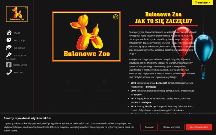 Screenshot of balonowezoo.pl