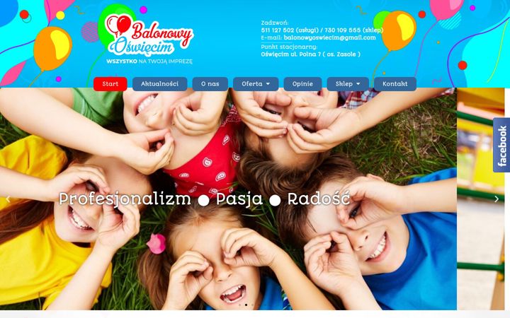Screenshot of balonowyoswiecim.pl