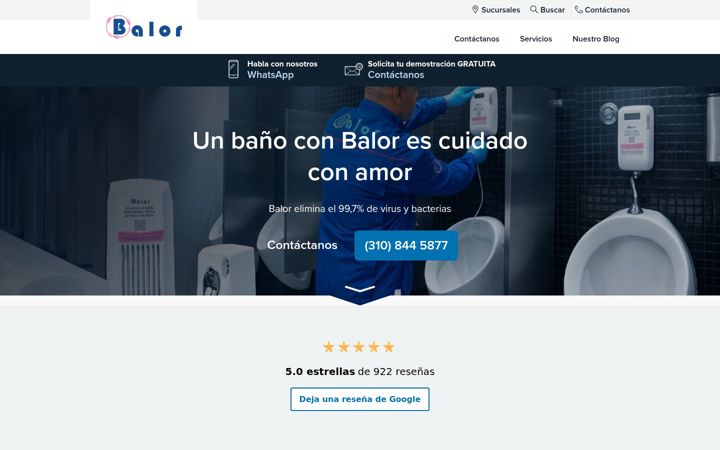 Screenshot of balor.com.co