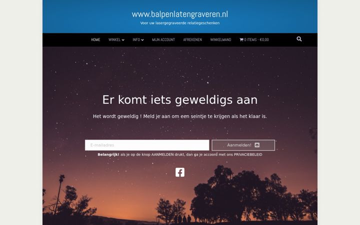 Capture d'écran de balpenlatengraveren.nl