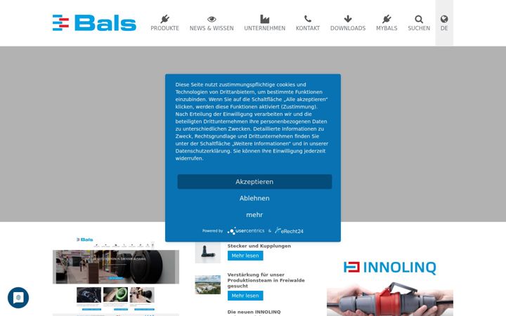 Screenshot of bals.com