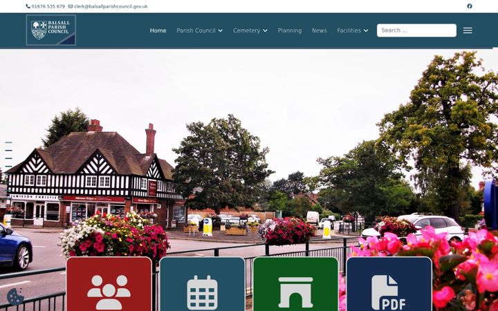 Screenshot of balsallparishcouncil.gov.uk