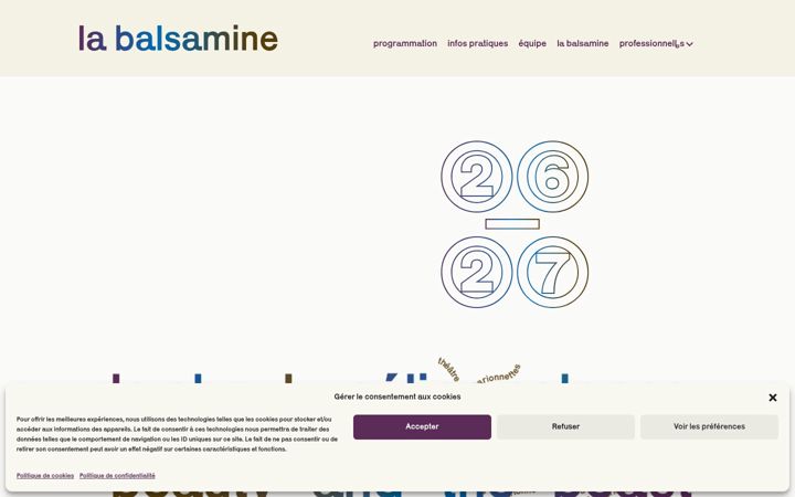 Screenshot of balsamine.be