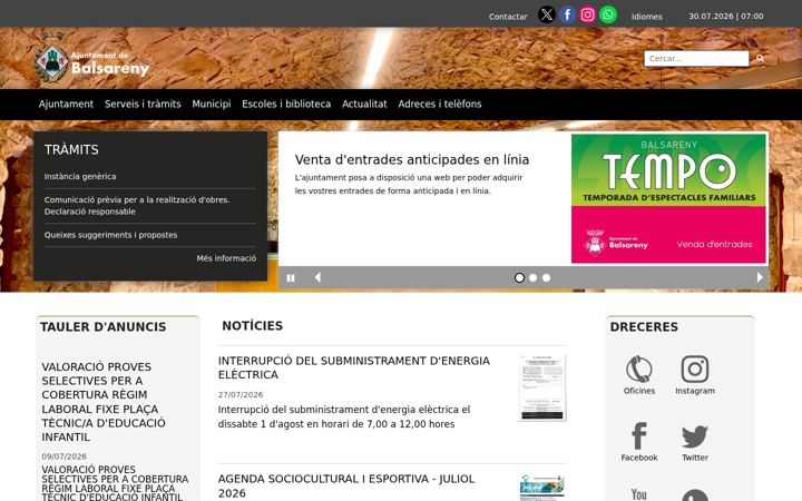 Screenshot of balsareny.net