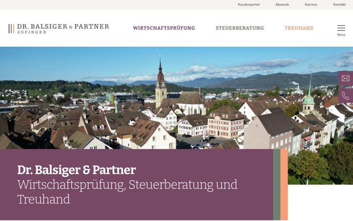 Screenshot of balsiger-treuhand.ch