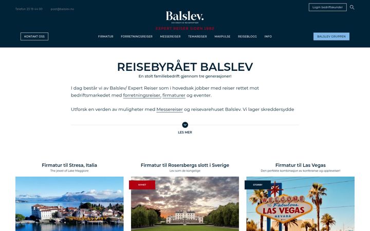 Screenshot of balslev.no