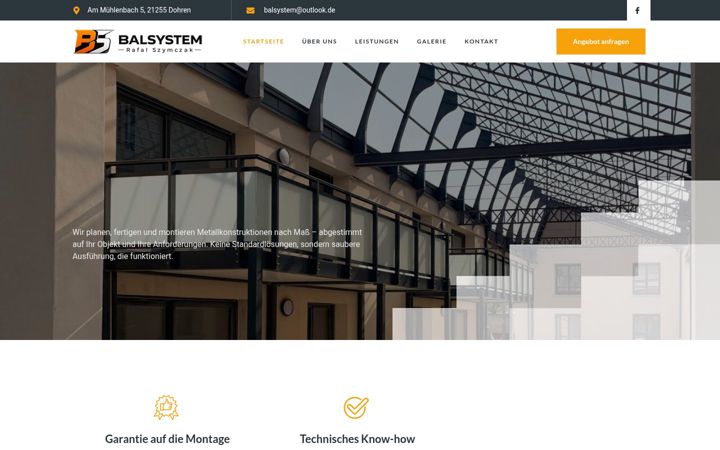 Screenshot of balsystem.de
