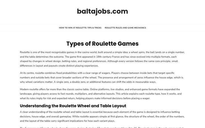 Screenshot of baltajobs.com