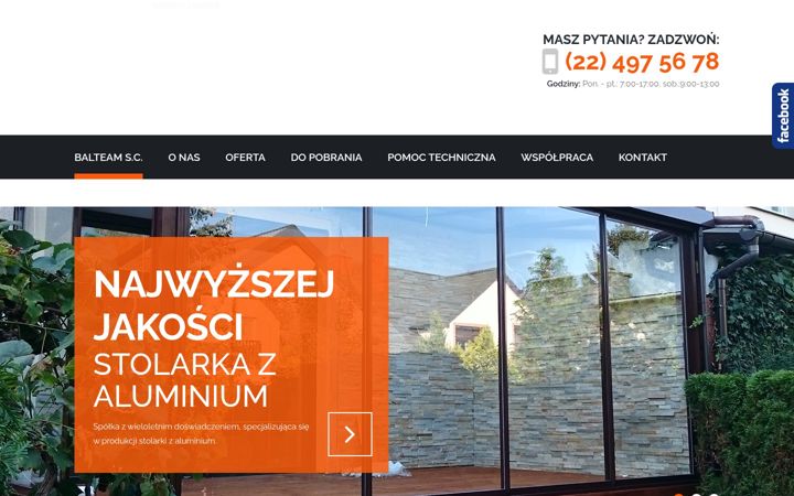 Ekraanipilt saidist balteam.com.pl