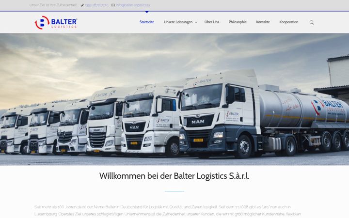 Screenshot of balter-logistics.eu