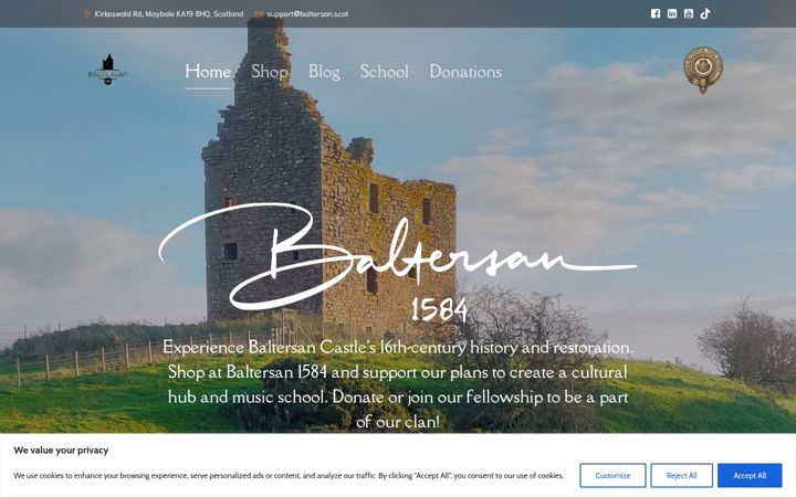 Screenshot of baltersan.scot