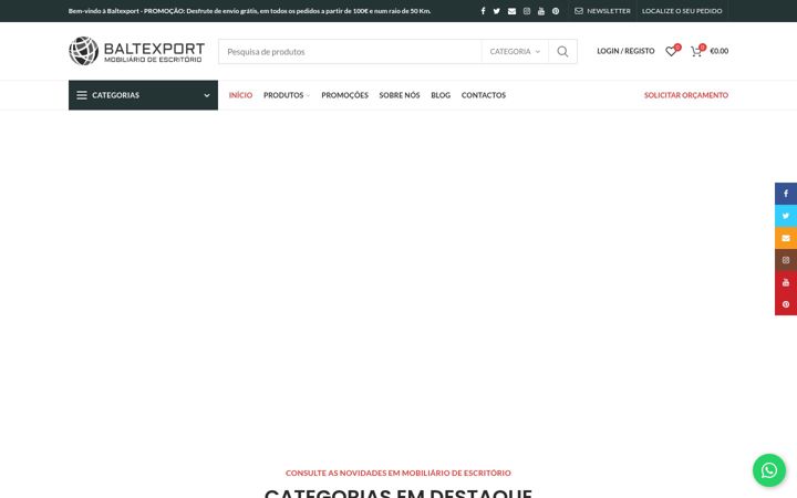 Zrzut ekranu baltexport.com.pt